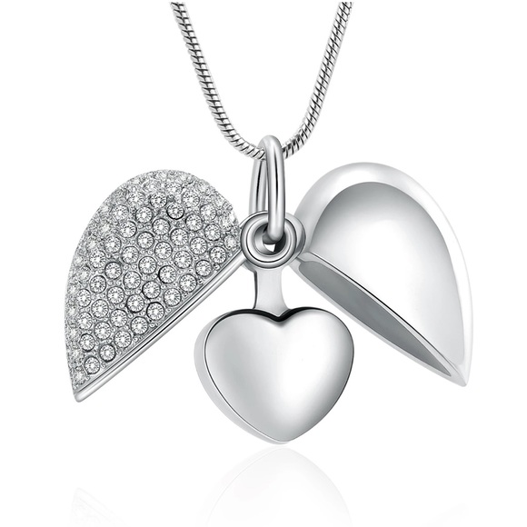 Cremation Urn Silver Necklace - Picture 6 of 6